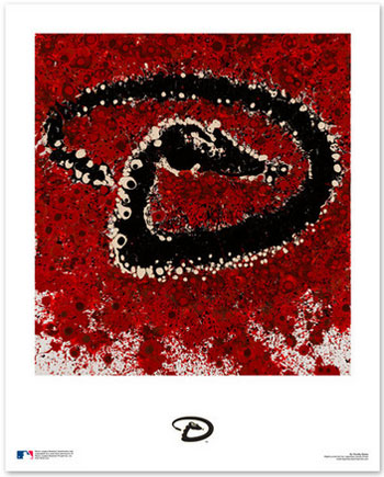 Diamondbacks logo art print