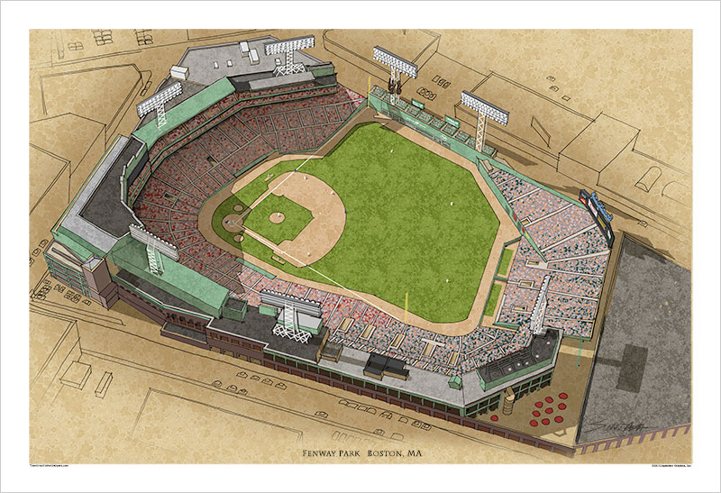 Fenway Park Art Poster