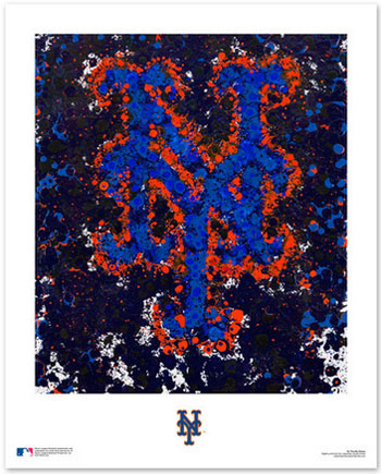 Mets logo art print