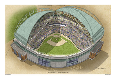 Miller Park art print poster