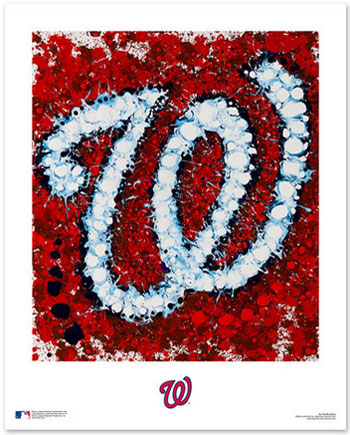 Nationals logo art print