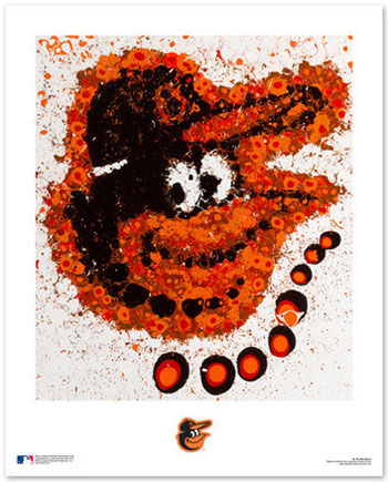 Orioles logo art print