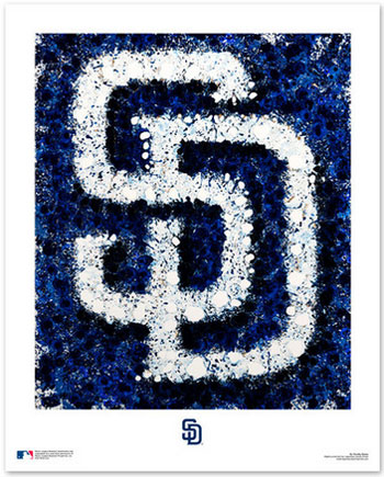 Padres logo art print