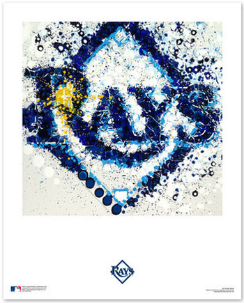 Rays logo art print