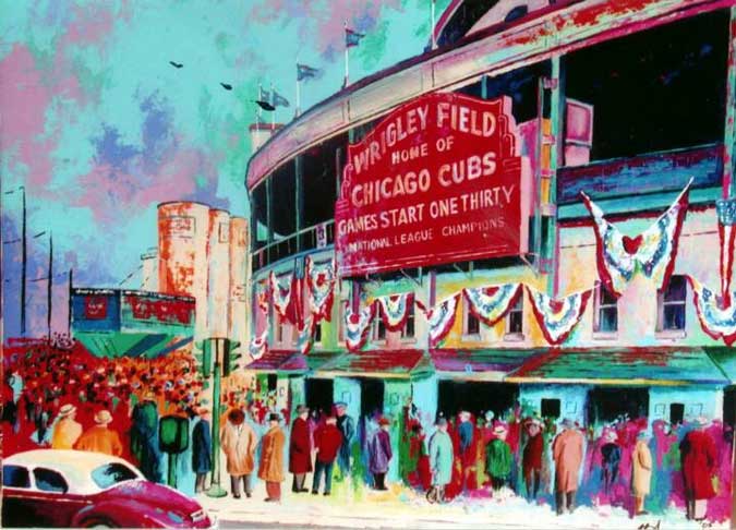 Wrigley Field (1945) by Al Sorenson