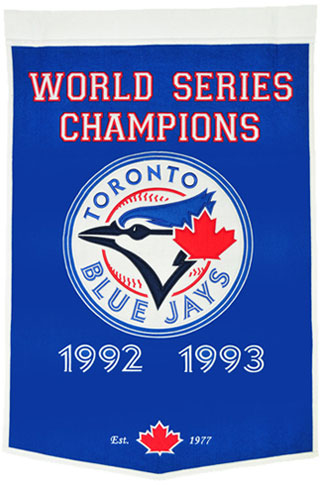 Blue Jays World Series champions banner