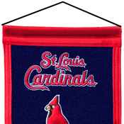 Hanging device for Cardinals heritage banner