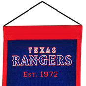 Hanging device for Rangers heritage banner