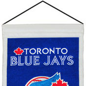 Hanging device for Blue Jays heritage banner