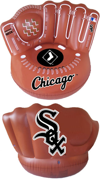 Chicago White Sox inflatable glove chairs