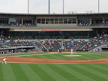 Exterior view of the Home Plate Club at BB&T Ballpark