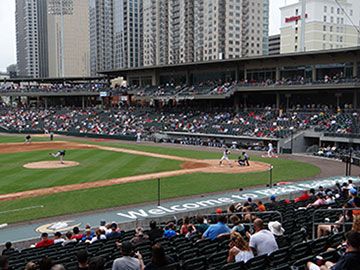 View from the third base concourse at BB&T Ballpark