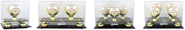 Cardinals Golden Classic baseball display cases