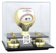 Tigers baseball display cases