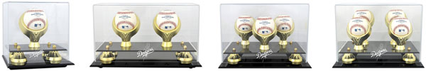 Dodgers Golden Classic baseball display cases