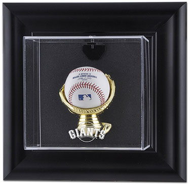 Giants single baseball wall mounted display case