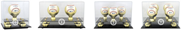 Rangers Golden Classic baseball display cases