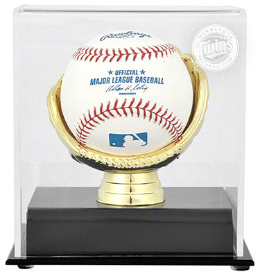 Twins single baseball Gold Glove display case