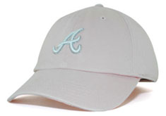 Braves fitted women's pink hat