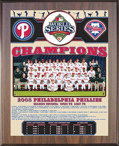MLB Philadelphia Phillies Uniform Evolution Plaqued Poster 