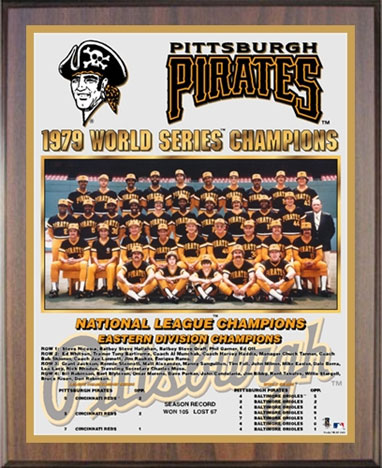 1979 Pittsburgh Pirates championship plaque