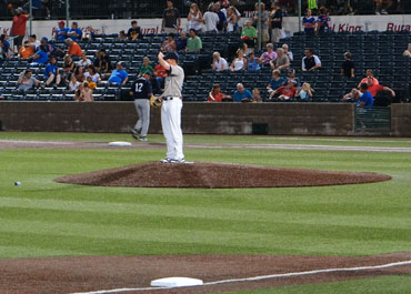 GCS Ballpark artificial turf field with mow patterns