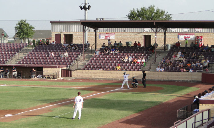 Foster Field has plenty of maroon in it as that's the primary color of the San Angelo Colts
