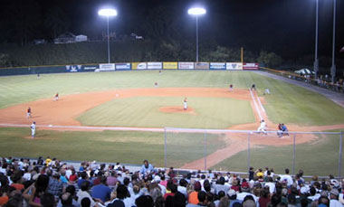 Paterson Field during a game in 2001