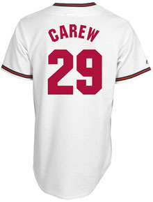 Rod Carew throwback jersey