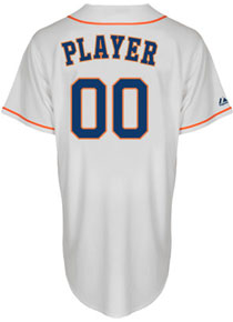 Astros player home replica jersey