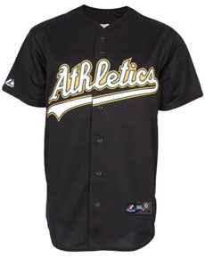 A's alternate road replica jersey