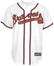 Atlanta Braves team and player jerseys