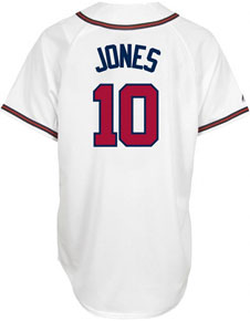 Chipper Jones home jerseys