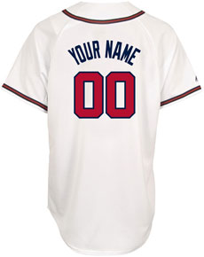 Atlanta Braves Nike Home Replica Custom Jersey - White