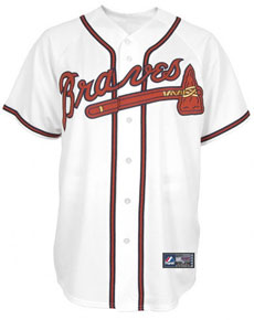 Braves home replica jersey