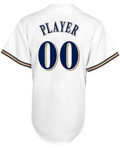 Brewers player home replica jersey