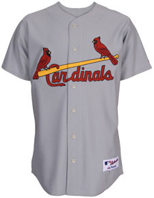 Cardinals road grey authentic jersey