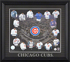 Chicago Cubs uniform history collage