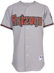 Diamondbacks road grey authentic jersey