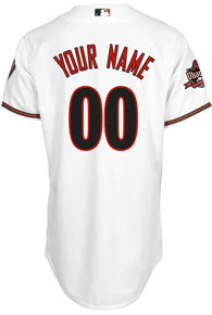 Diamondbacks personalized home replica jersey