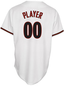 Diamondbacks player home replica jersey