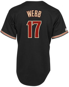 Brandon Webb home and alternate jerseys