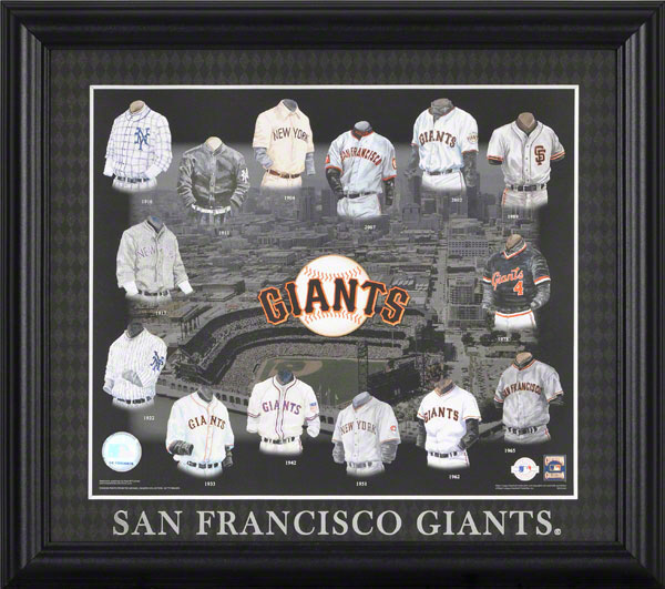 San Francisco Giants Uniform Evolution Collage