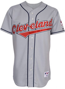 Indians road grey authentic jersey