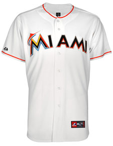 Marlins home replica jersey