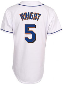 David Wright home, road and alternate jerseys