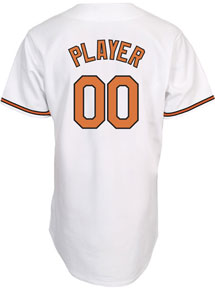 Orioles player home replica jersey