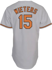 Matt Wieters home, road and alternate jerseys