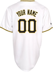 Pirates personalized home replica jersey