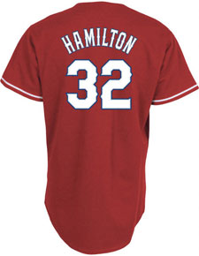 Josh Hamilton home and alternate jerseys